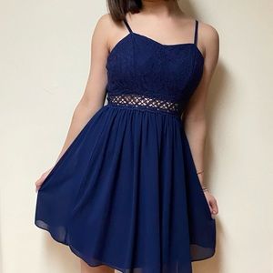 navy blue dress